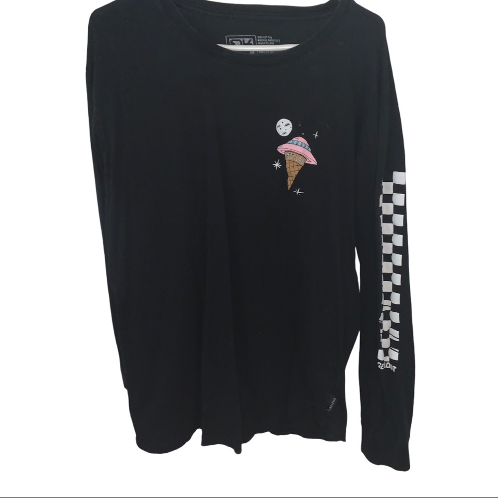 Checkered Sleeve T-Shirt